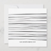 レトロレコード招待状 招待状 (裏面)