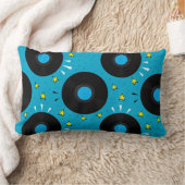 レトロレコード漫画帳スタイル ランバークッション (ブランケット)