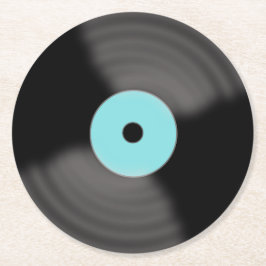レトロレコード紙ドリンクパーティーコースター ラウンドペーパーコースター