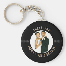 レトロレコード結婚式の引き出物写真ありがとう キーホルダー