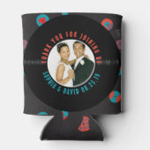 レトロレコード結婚式の引き出物写真ありがとう 缶クーラー (裏面)