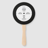 レトロレコード結婚式 プログラム ハンドファン (裏面)