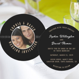 レトロレコード結婚PHOTO 招待状