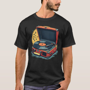 レトロレコード選手のバイブ Tシャツ