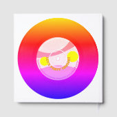 レトロレコード45 RPMレインボー50誕生日GB ゲストブック (裏面)