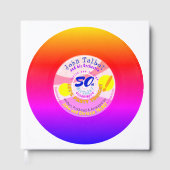 レトロレコード45 RPMレインボー50誕生日GB ゲストブック (正面)