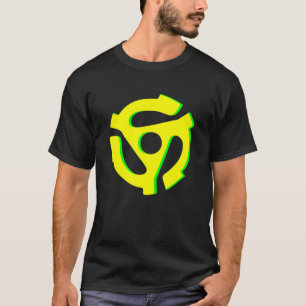 レトロレコード45 Rpm挿入 Tシャツ