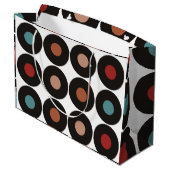 レトロレコード60s音楽バースデーパーティー ラージペーパーバッグ (裏面アングル)