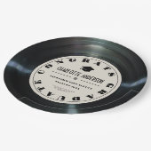 レトロレコード・タン卒業 ペーパープレート (アングル)