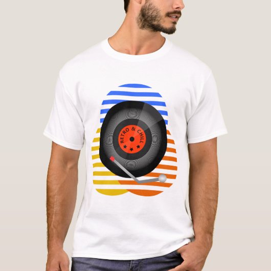 レトロレコード Tシャツ (正面)