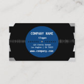 レトロレコードDJミュージシャンアーティスト 名刺 (裏面)