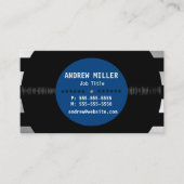 レトロレコードDJミュージシャンアーティスト 名刺 (正面)