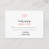 レトロレコードRSVP エンクロージャーカード (正面)