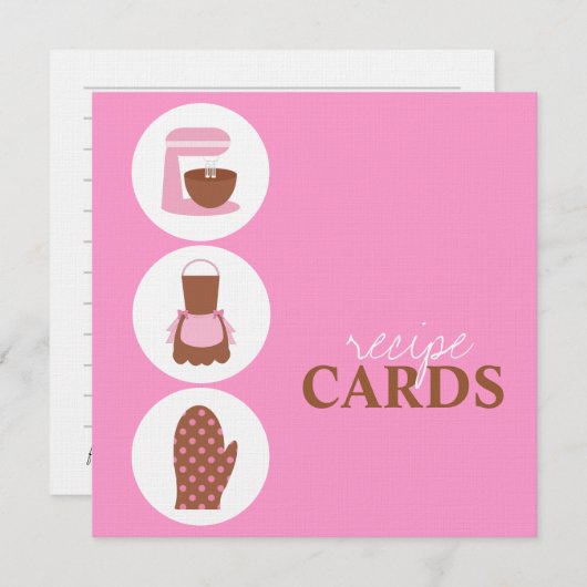 レトロレシピカード (正面/裏面)