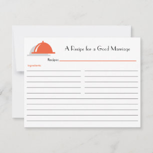 レトロレシピカード – オレンジ