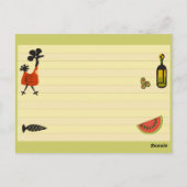 レトロレシピ ポストカード (裏面)