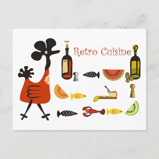 レトロレシピ ポストカード (正面)