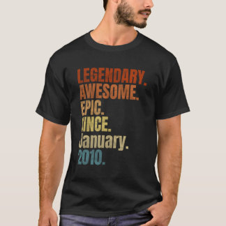 レトロレジェンダリー2010年1月以来Tシャツ10年 Tシャツ