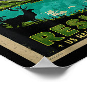 レトロレジスト米国国立公園Npsサービス ポスター (角)