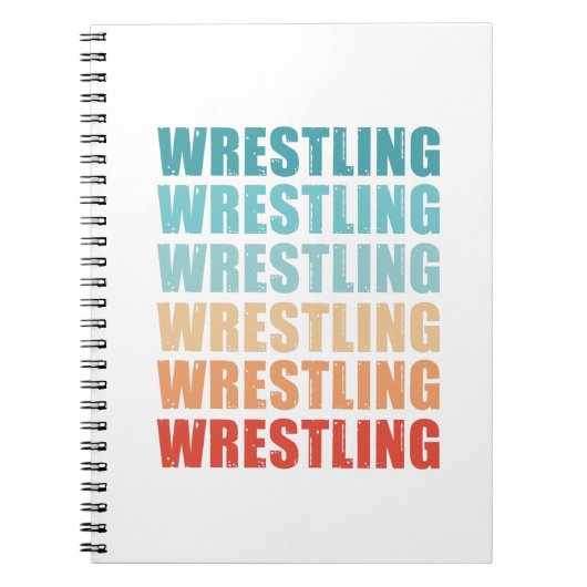 レトロレスリングヴィンテージ贈与 ノートブック (正面)