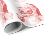 レトロレタープレススタイルサンタwithパイプ ラッピングペーパー (ロールコーナー)