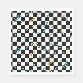 レトロレッズパーティー誕生日 スタンダードランチョンナプキン