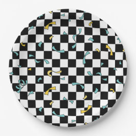 レトロレッズパーティー誕生日 ペーパープレート