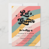 レトロレッツグルーヴカジュアル結婚ズ 招待状 (正面)