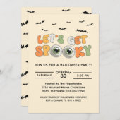 レトロレッツコスメ不気味ットハローウィンパーティ 招待状 (正面/裏面)