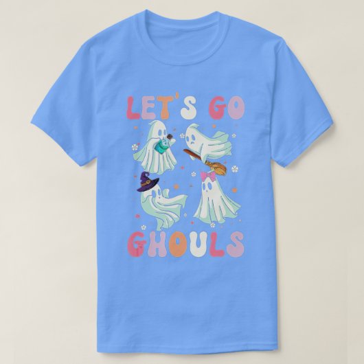 レトロレッツゴーグルハロウィーン幽霊コスチューム Tシャツ (デザイン正面)