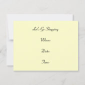 レトロレッツゴーショッピング招待状シティバストップス 招待状 (裏面)