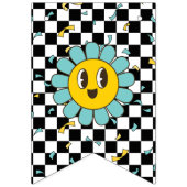 レトロレッツパーティーデイジーハッピーバースデー バンティングフラッグ (第1の旗)