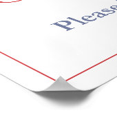 レトロレッドくるみ割りカークリスマスホリデーズパーティー ポスター (角)