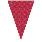 レトロレッドとティール(緑がかった色)キャンパー バンティングフラッグ (第1の旗)