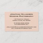 レトロレッドカメラ写真用名刺 名刺 (裏面)