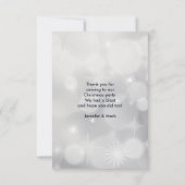 レトロレッドカー運ズのクリスマスツリーありがとう サンキューカード (裏面)