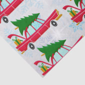 レトロレッドカー運ズのクリスマスツリーパターン 薄葉紙 (詳細)