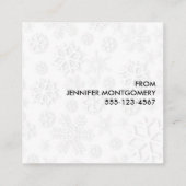 レトロレッドカー運ズのクリスマスツリー スクエア名刺 (裏面)