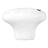 レトロレッドカー運ズのクリスマスツリー セラミックノブ (側面)