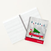 レトロレッドカー運ズのクリスマスツリー ノートブック (内部)