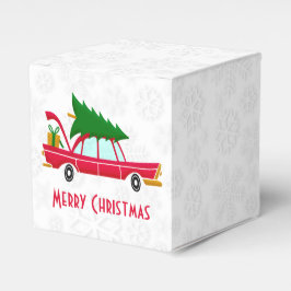 レトロレッドカー運ズのクリスマスツリー フェイバーボックス