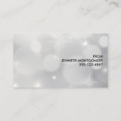 レトロレッドカー運ズのクリスマスツリー 名刺 (裏面)