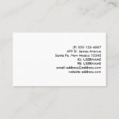 レトロレッドカー運ズのクリスマスツリー 名刺 (裏面)