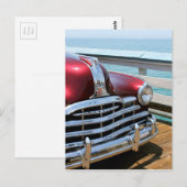 レトロレッドカー ポストカード (正面/裏面)