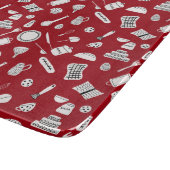 レトロレッドキッチン カッティングボード (角)