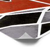 レトロレッドキッチン ポスター (角)