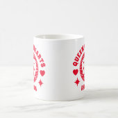 レトロレッドクイーンオブクイーンハート子供の誕生日マグ コーヒーマグカップ (中央)