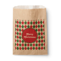 レトロレッドグリーンハーレキンホリデイ