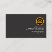 レトロレッドコラムズタクシー運転手輸送 名刺 (裏面)