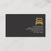 レトロレッドコラムトラック輸送 名刺 (裏面)